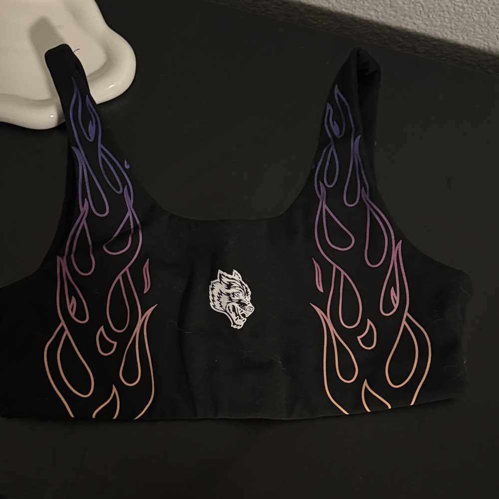 Darc sport Sports Bra with Flame Design